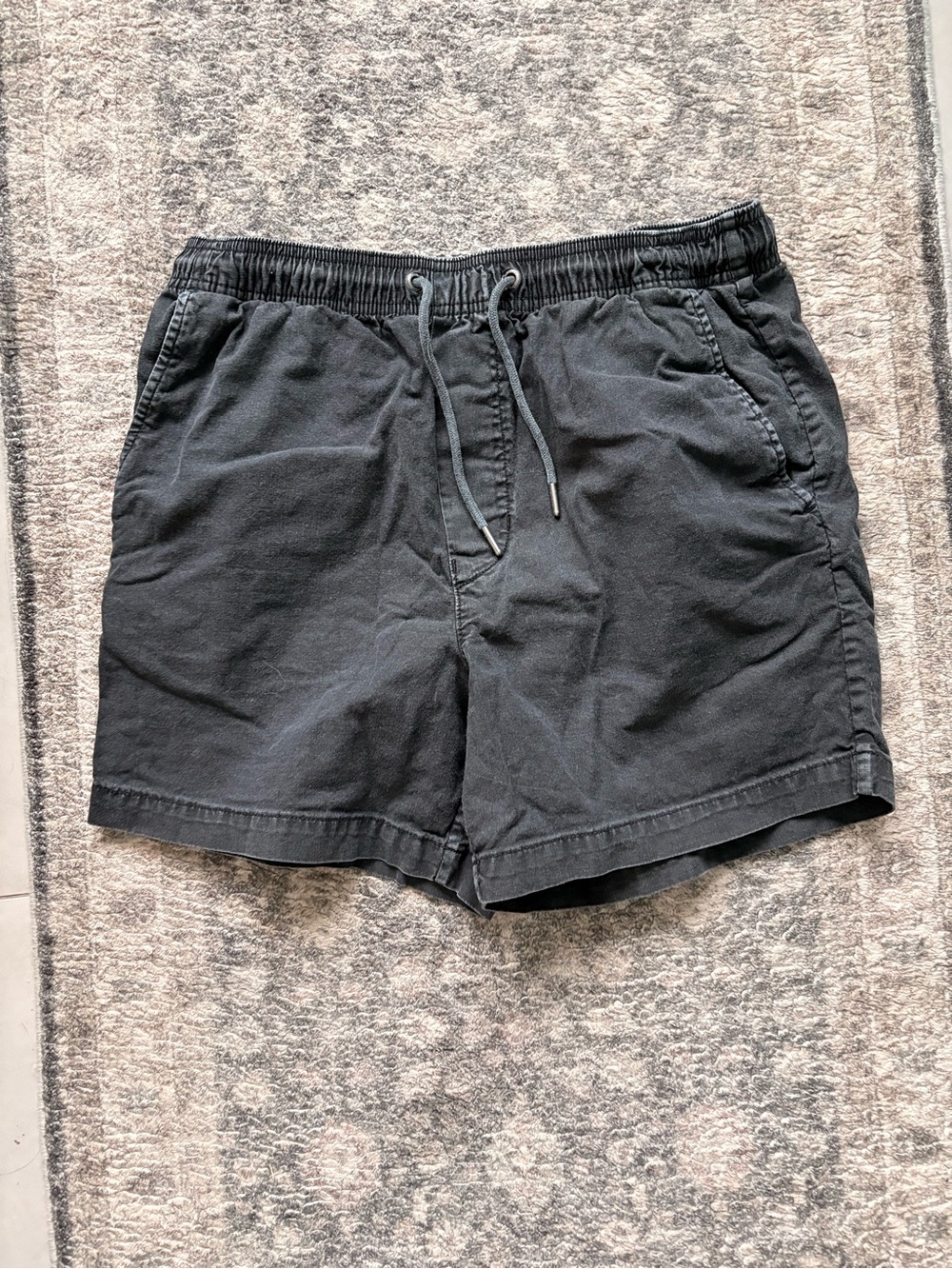 American Eagle Outfitters Men's Black Flat Front Shorts